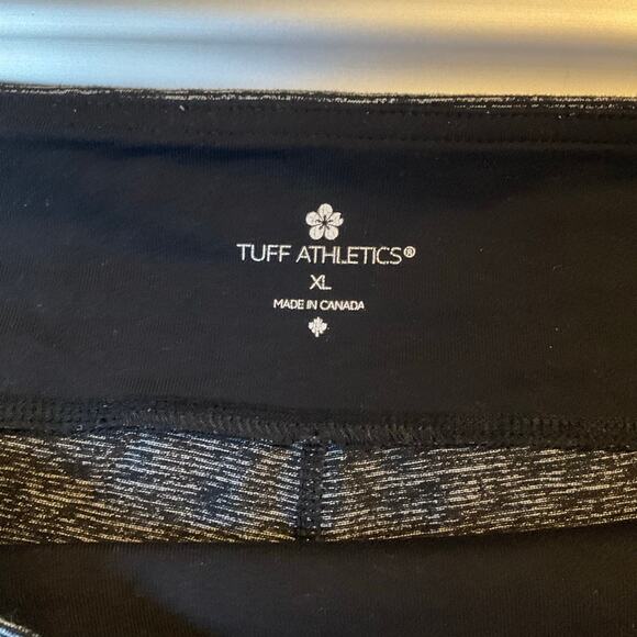 Tuff Athletics Women Leggings size XL Full length Mid Rise Stretchy Gray - Picture 8 of 11